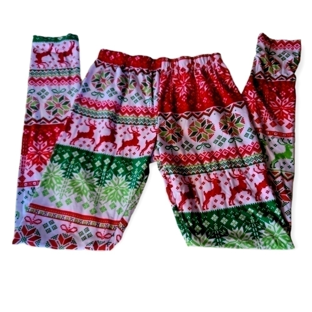 💥 3 for 25 💥 Christmas Reindeer Leggings - Picture 1 of 1